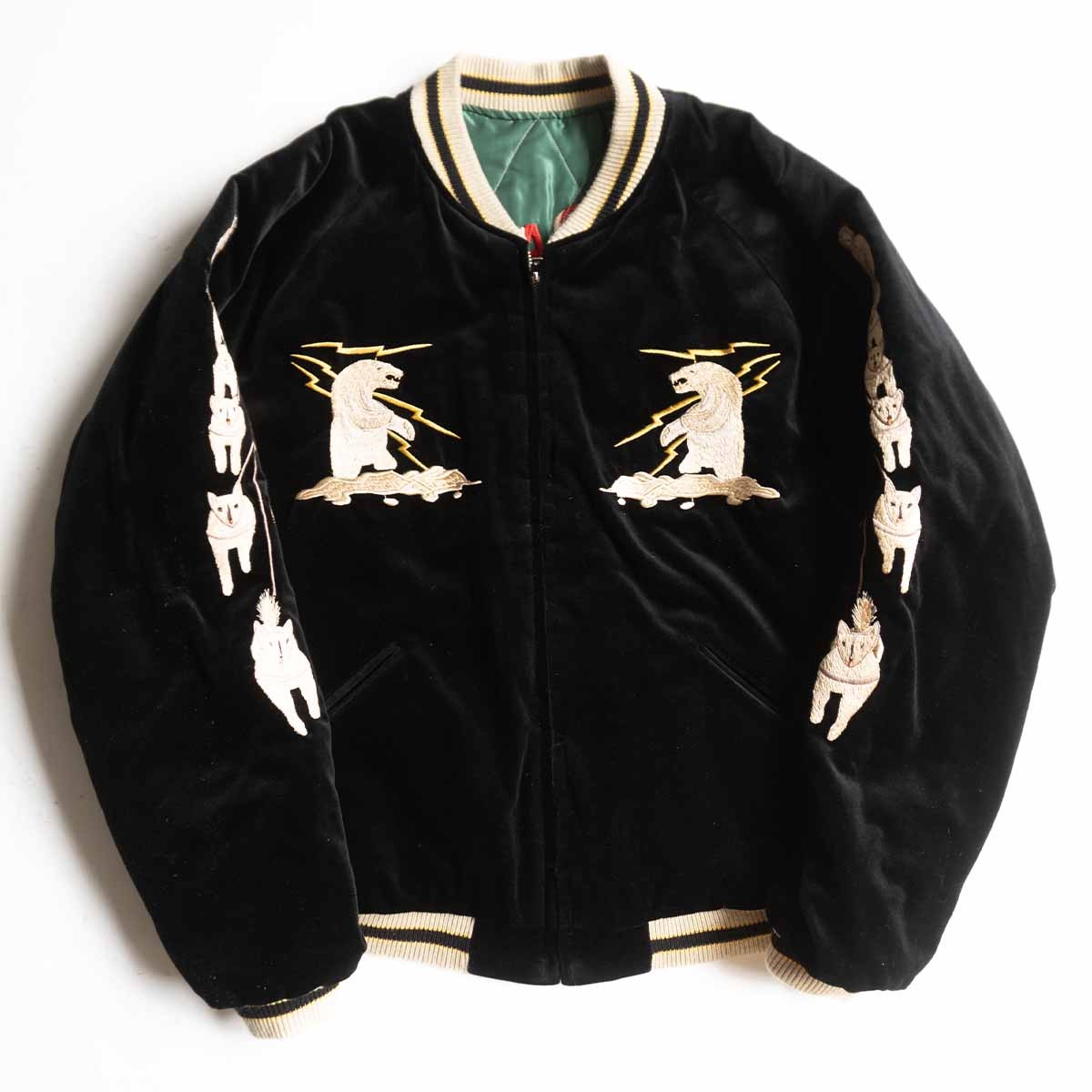 TAILOR TOYO TT15175 Embroidered Reversible Sukajan Jacket Size XL