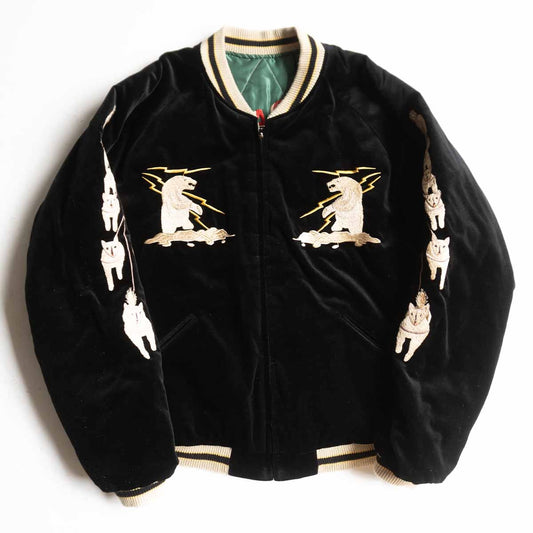 TAILOR TOYO TT15175 Embroidered Reversible Sukajan Jacket Size XL