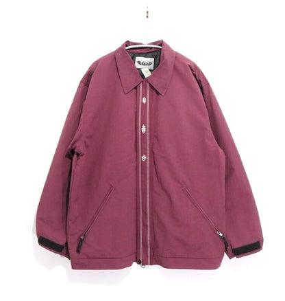 KIKWEAR 90s 00s Y2K Double Zip Nylon Jacket Purple Size XXL