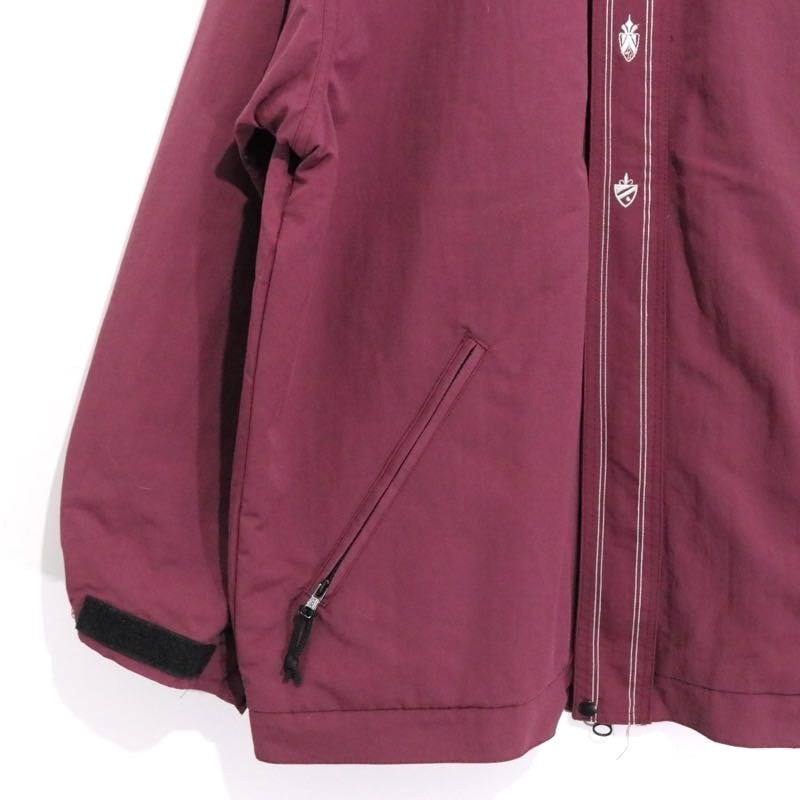 KIKWEAR 90s 00s Y2K Double Zip Nylon Jacket Purple Size XXL