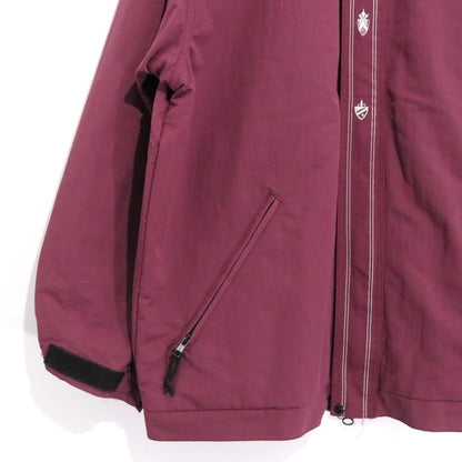 KIKWEAR 90s 00s Y2K Double Zip Nylon Jacket Purple Size XXL