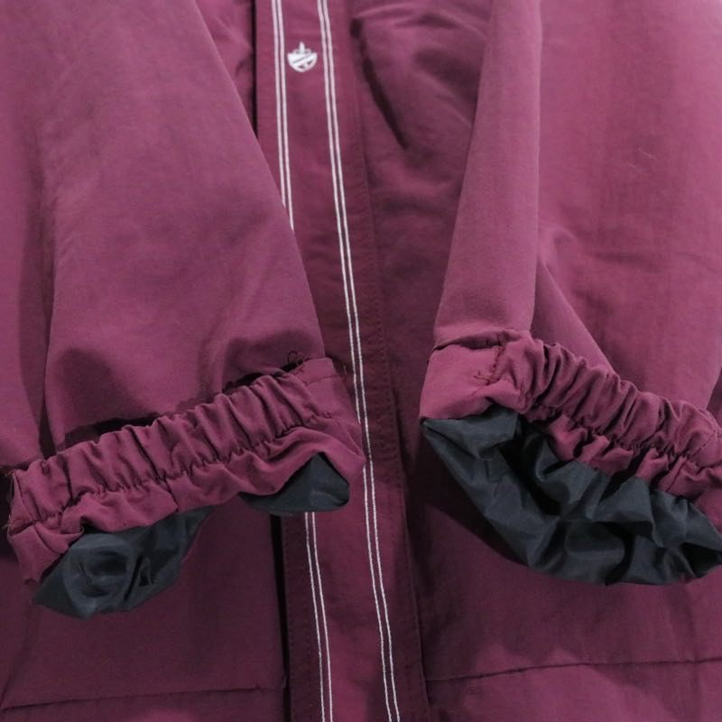 KIKWEAR 90s 00s Y2K Double Zip Nylon Jacket Purple Size XXL