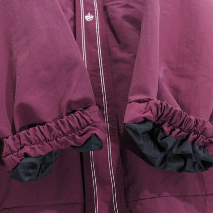 KIKWEAR 90s 00s Y2K Double Zip Nylon Jacket Purple Size XXL