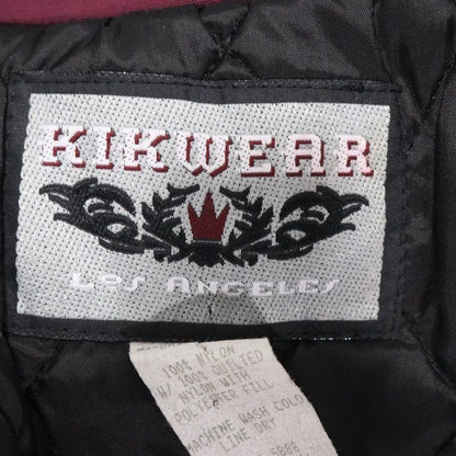KIKWEAR 90s 00s Y2K Double Zip Nylon Jacket Purple Size XXL