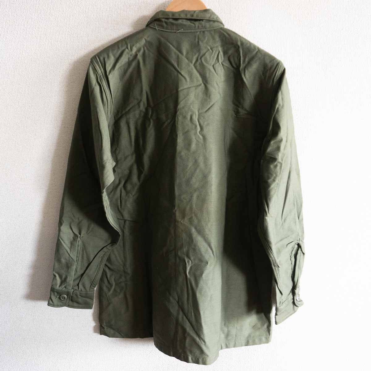 Dead Stock 60s US ARMY OG-107 Cotton Utility Shirt Size 16