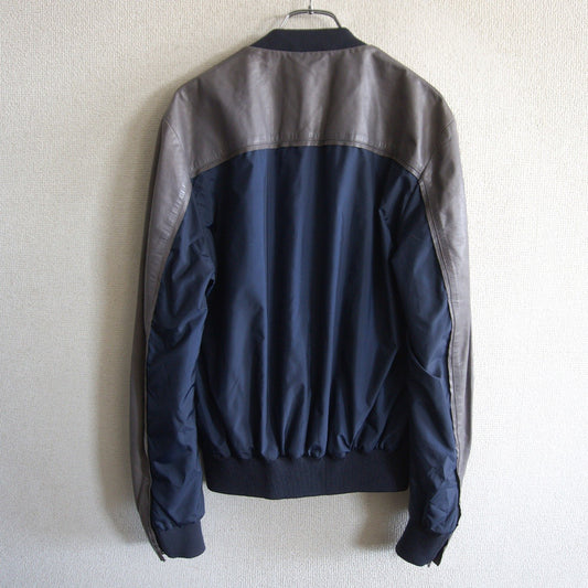 Maison Martin Margiela 14SS Pleated Bomber Jacket Size 44