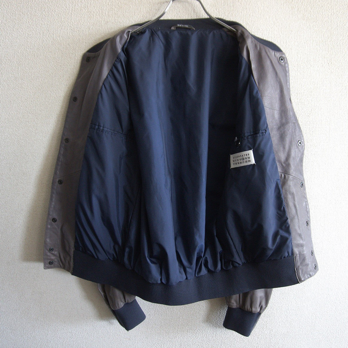 Maison Martin Margiela 14SS Pleated Bomber Jacket Size 44
