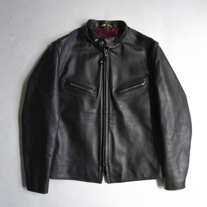SCHOTT 641XX Single Rider Leather Jacket Black Size 42
