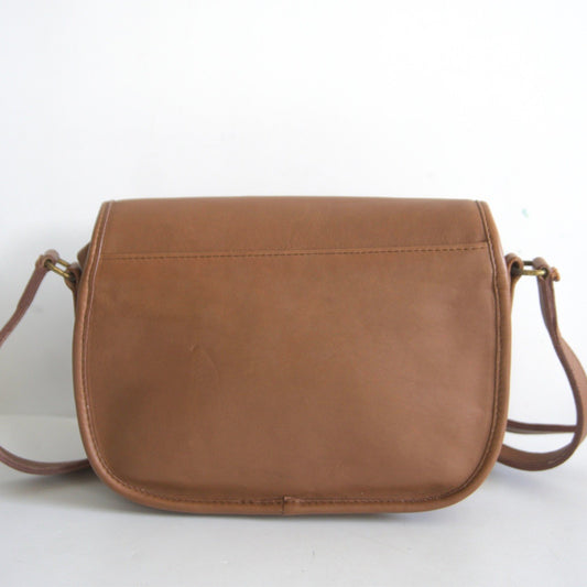 OLD COACH Leather Flap Shoulder Bag 8939 Size ONE SIZE