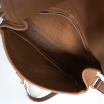 OLD COACH Leather Flap Shoulder Bag 8939 Size ONE SIZE