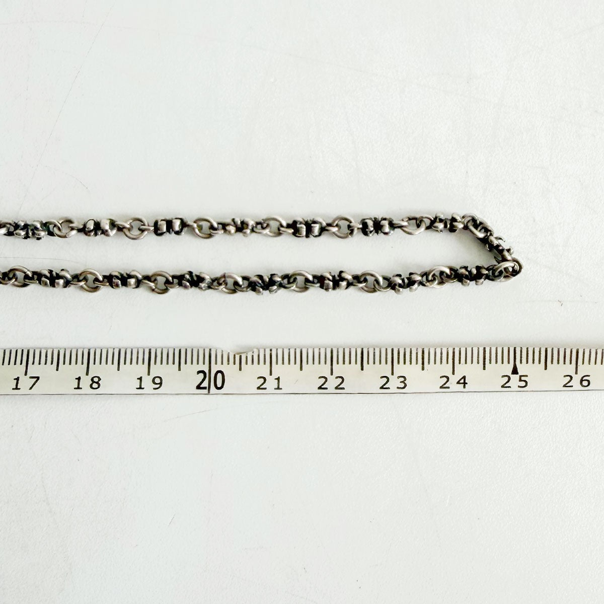 ROYAL ORDER TINY-C-CHAIN 925 Silver Necklace Size ONE SIZE