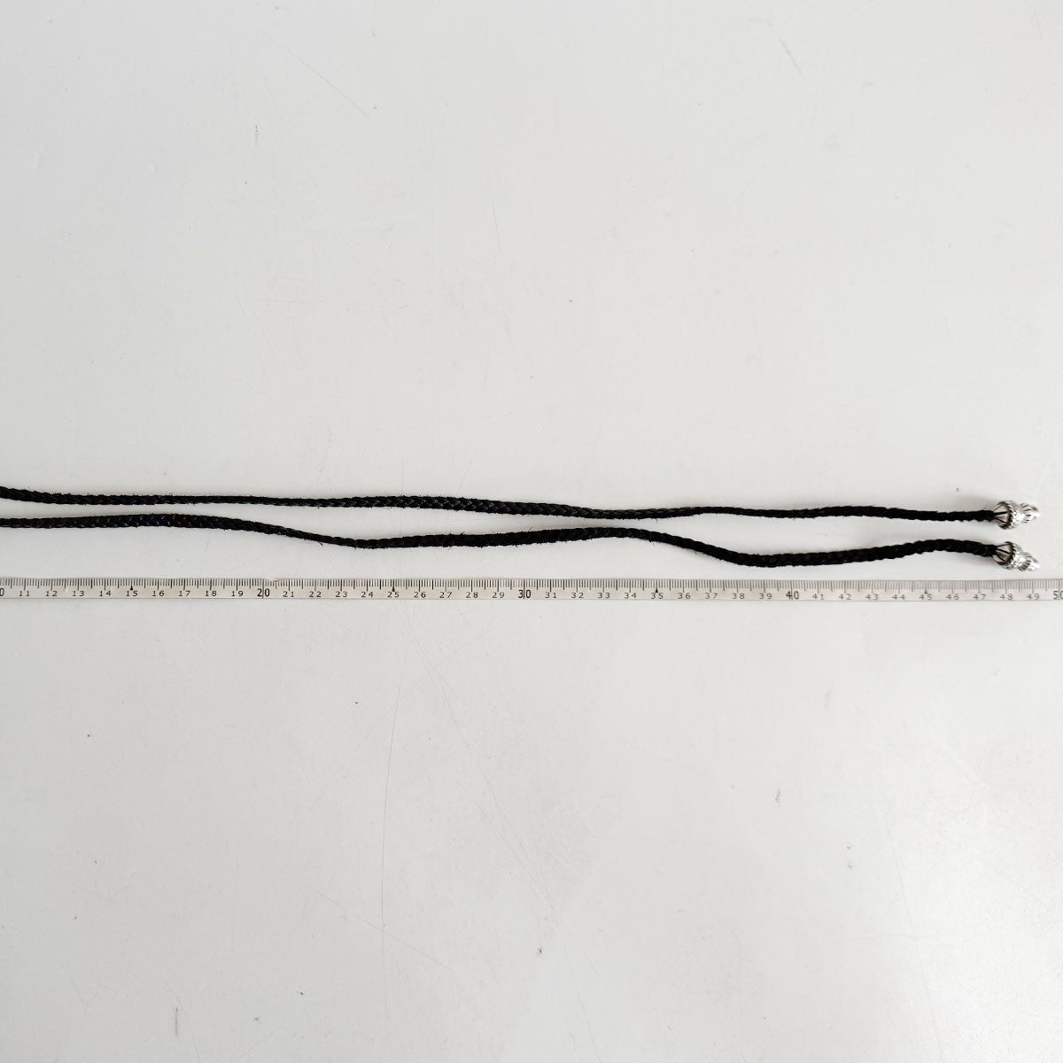 CHROME HEARTS Small CH Cross Leather Necklace Size ONE SIZE