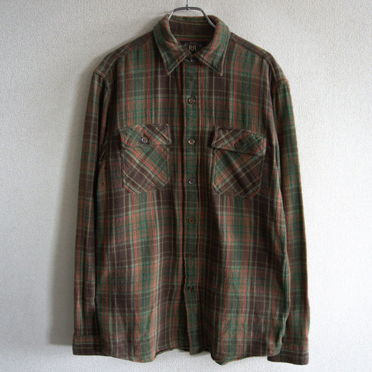 RRL Vintage Flannel Shirt Size S
