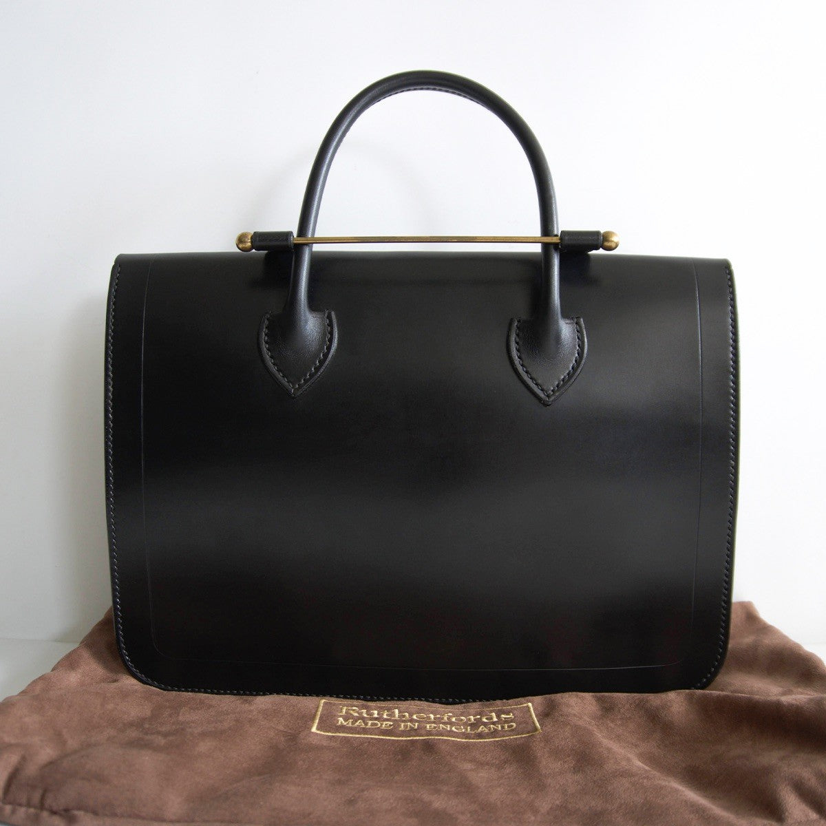Rutherfords Bridle Leather Music Case Black Size ONE SIZE