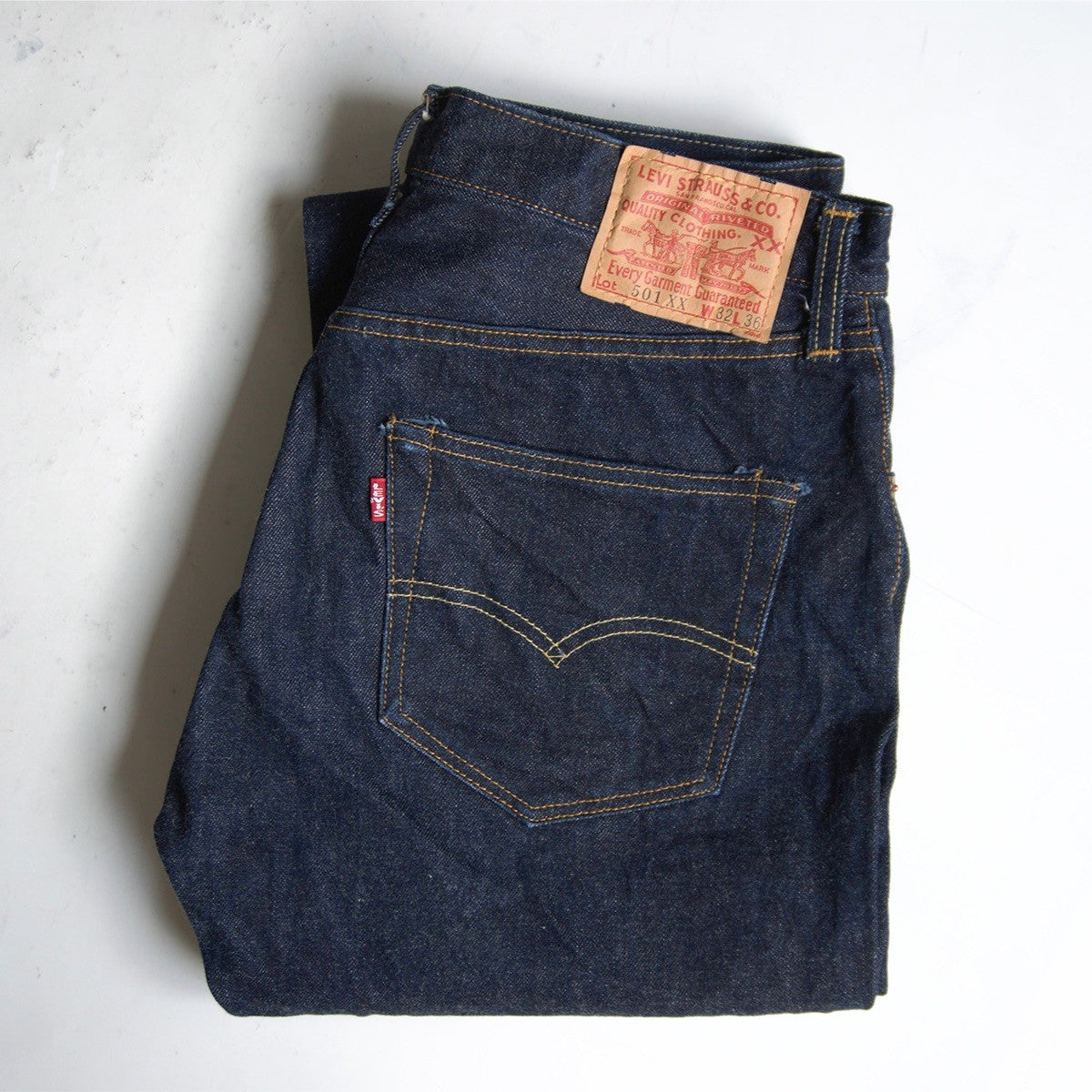 LEVI'S 501XX Big E Valencia Dark Wash Jeans Size 32×36