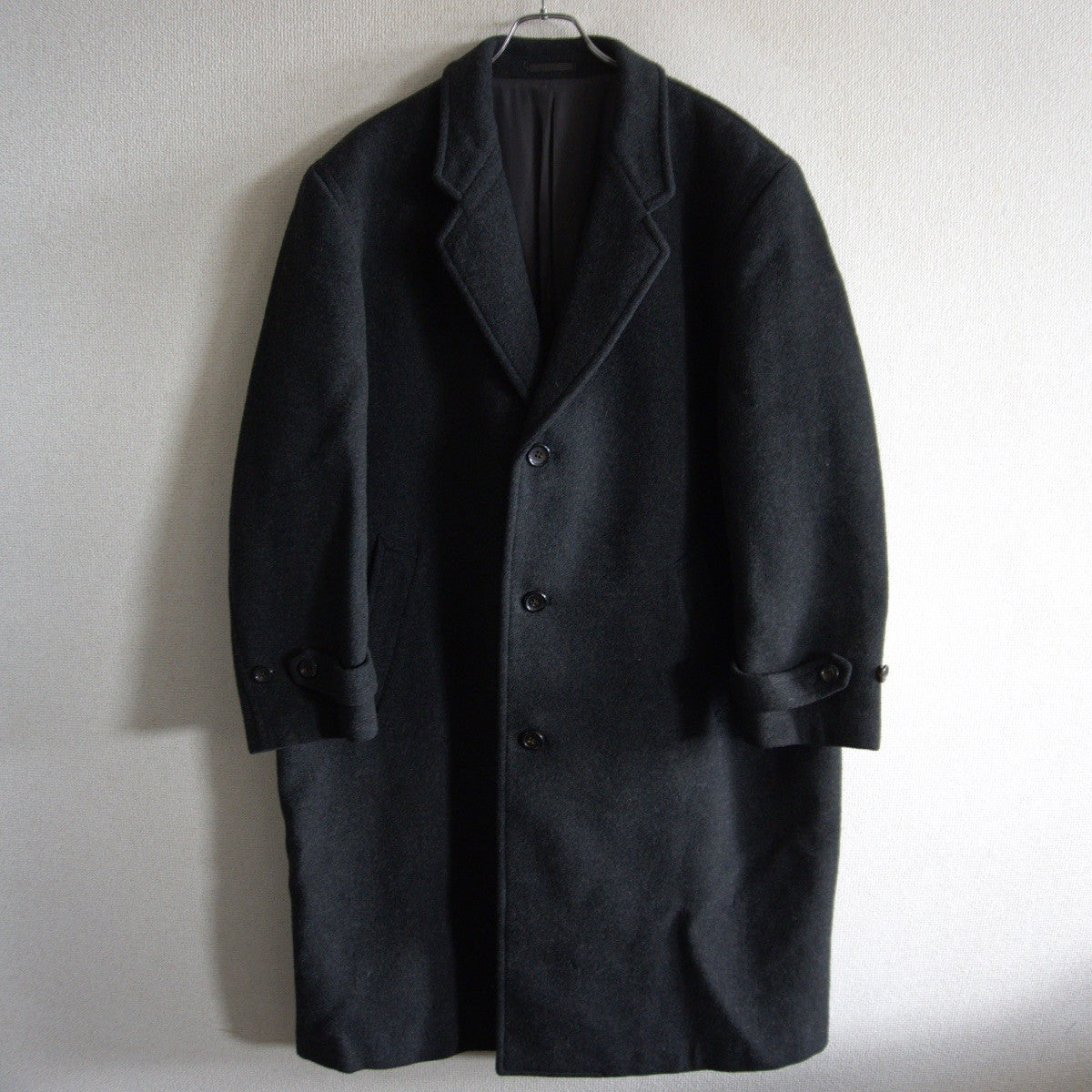 COMME des GARCONS HOMME 80s Archive Wool Chester Coat Size M