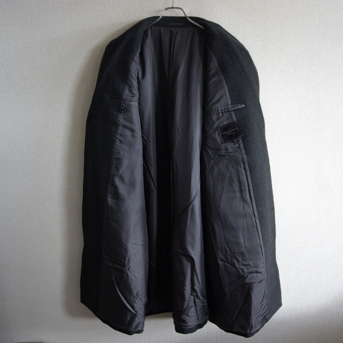 COMME des GARCONS HOMME 80s Archive Wool Chester Coat Size M