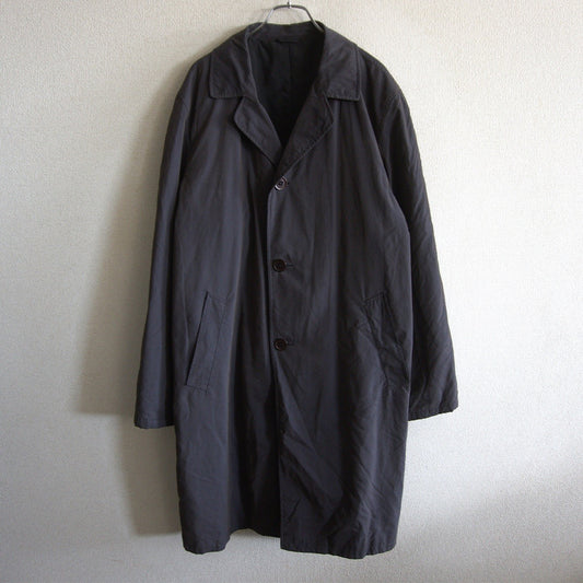ARMANI COLLEZION Black Padded Balmacaan Coat Size 48
