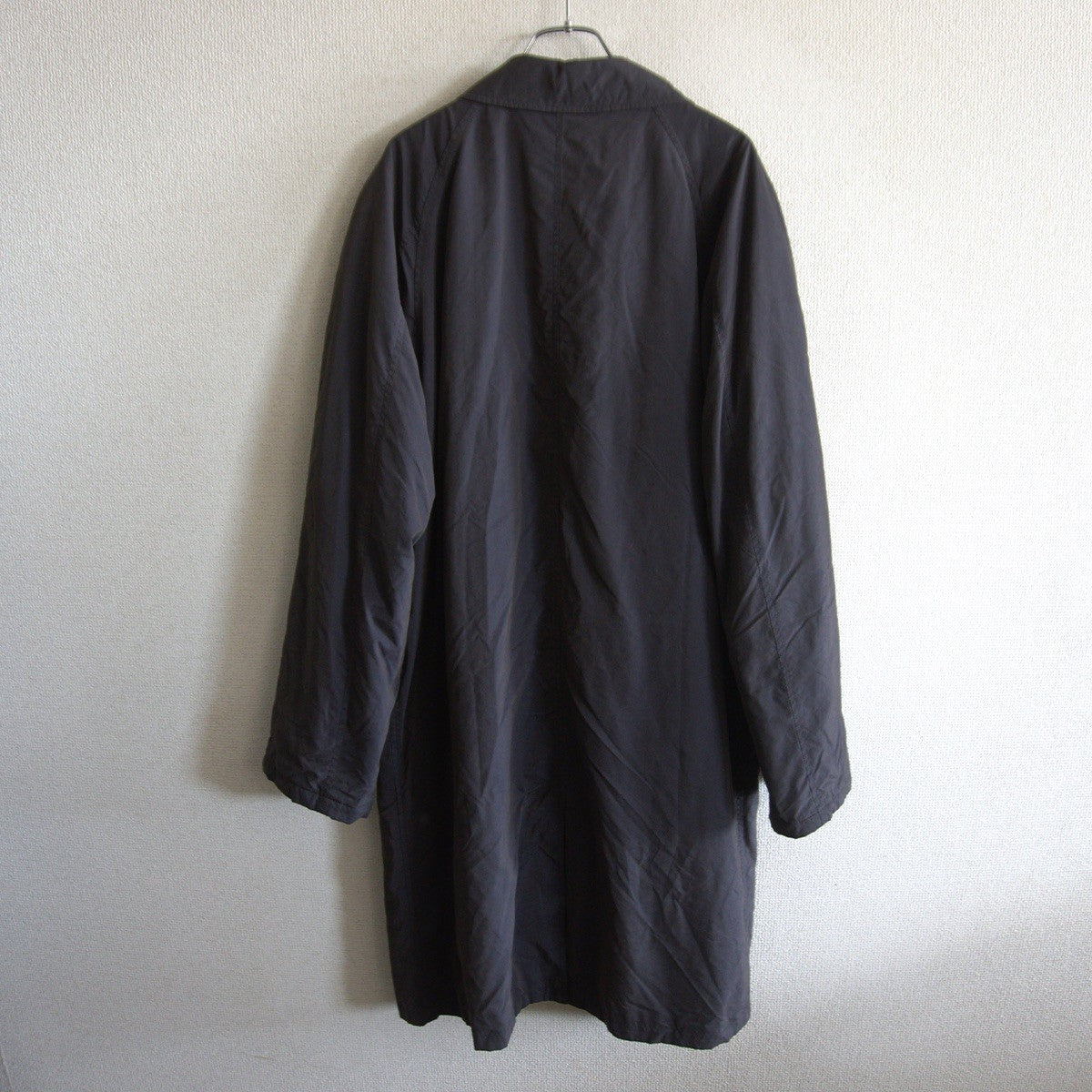 ARMANI COLLEZION Black Padded Balmacaan Coat Size 48