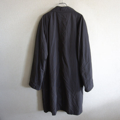 ARMANI COLLEZION Black Padded Balmacaan Coat Size 48