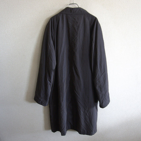 ARMANI COLLEZION Black Padded Balmacaan Coat Size 48
