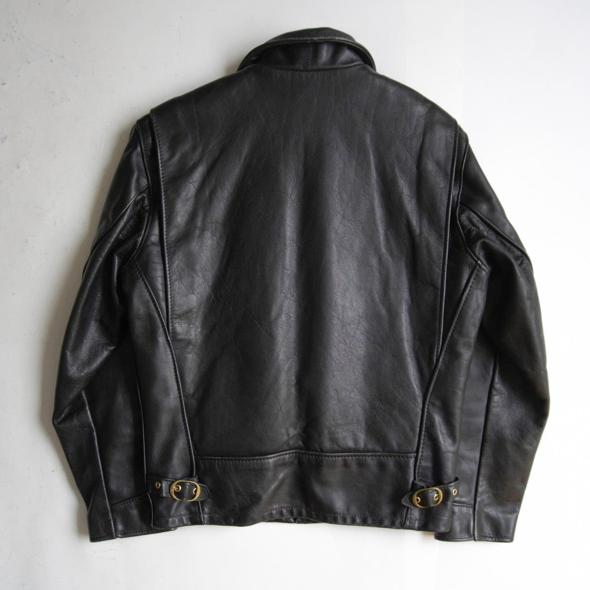 SCHOTT AT101 Collared Single Rider Leather Jacket Size 38