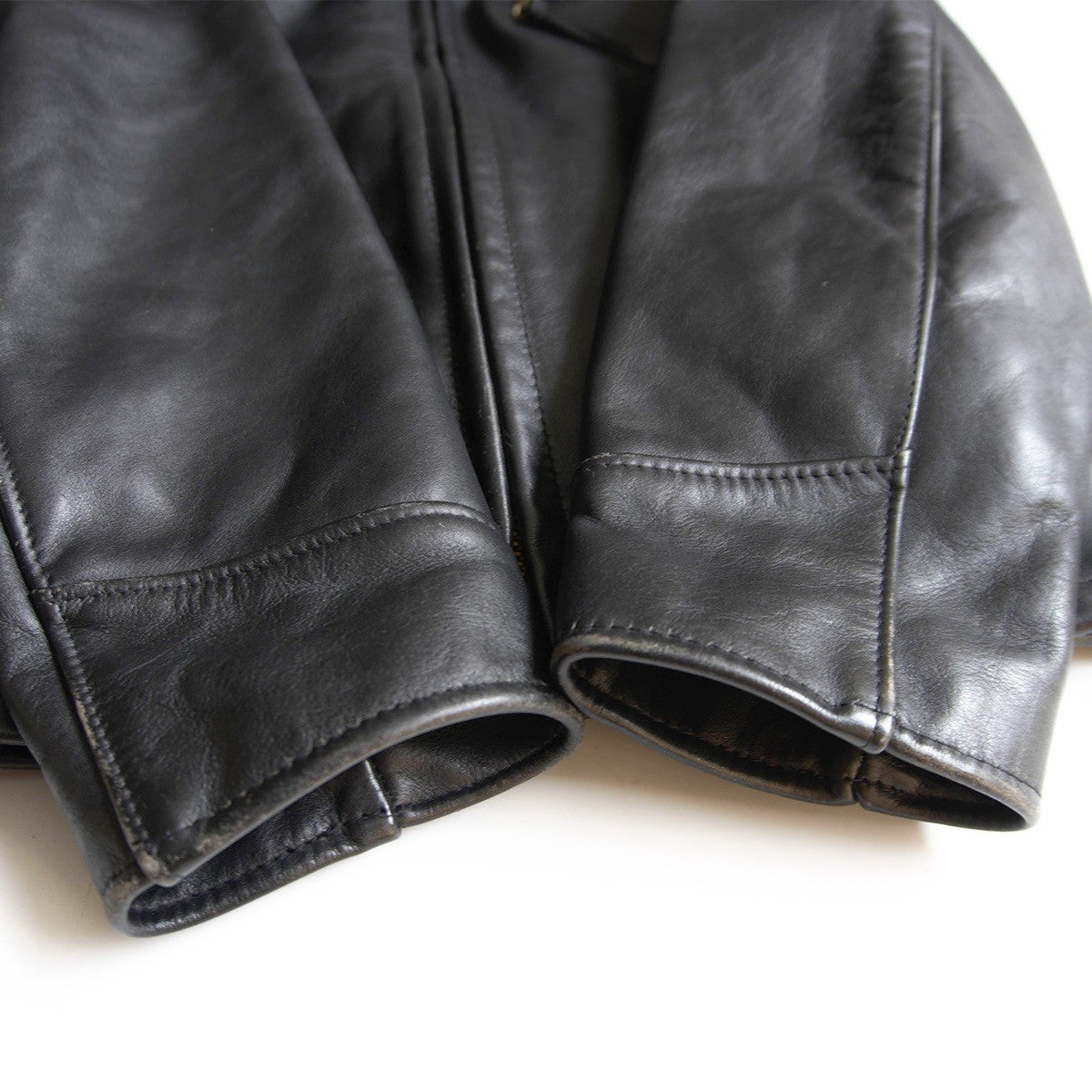 SCHOTT AT101 Collared Single Rider Leather Jacket Size 38