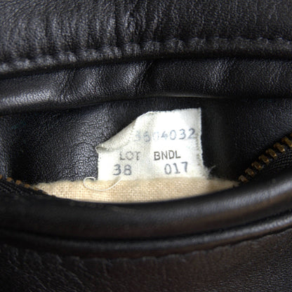 SCHOTT AT101 Collared Single Rider Leather Jacket Size 38