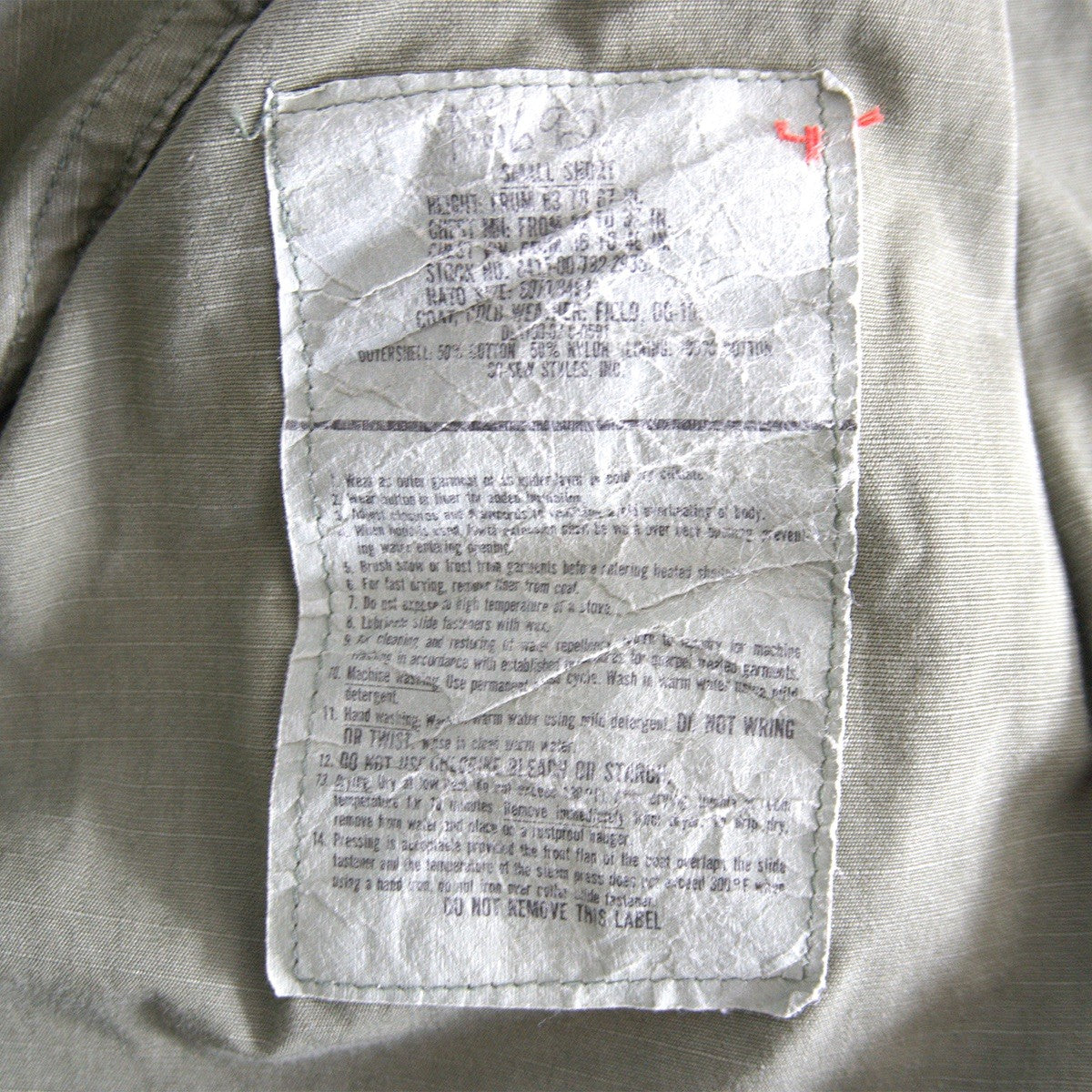 US ARMY 80s M-65 Field Jacket Size SMALL-SHORT
