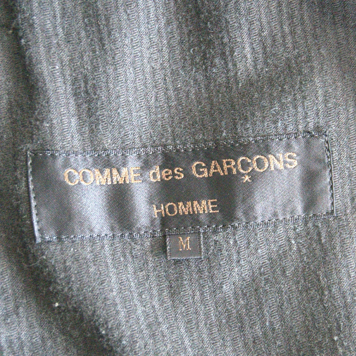 COMME des GARCONS HOMME 90s Black Corduroy Jacket Size M