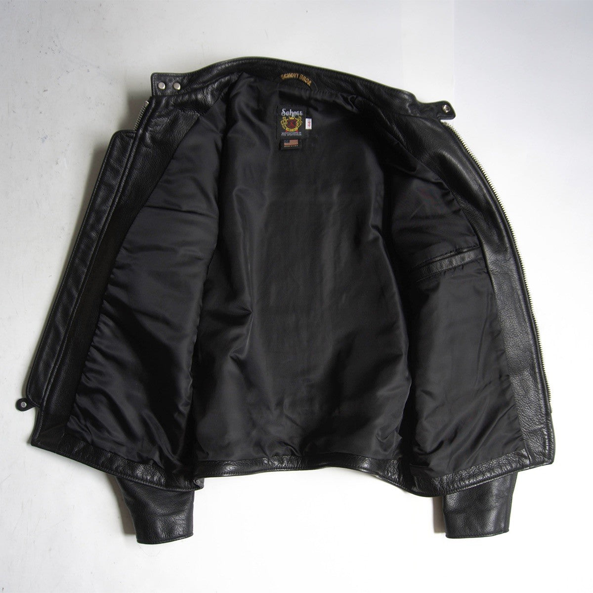 SCHOTT 541XX Grained Leather Single Jacket Black Size 44