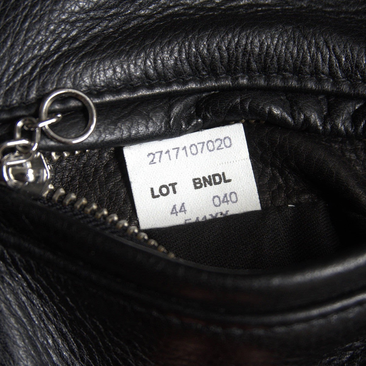 SCHOTT 541XX Grained Leather Single Jacket Black Size 44