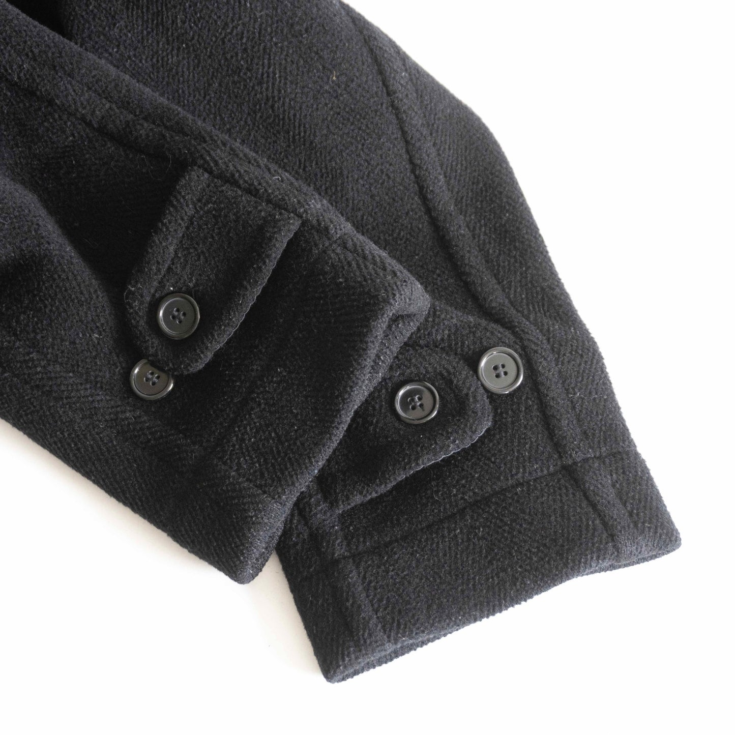 Mallalieus Fabric INVERTERE Duffle Coat Black Size 38