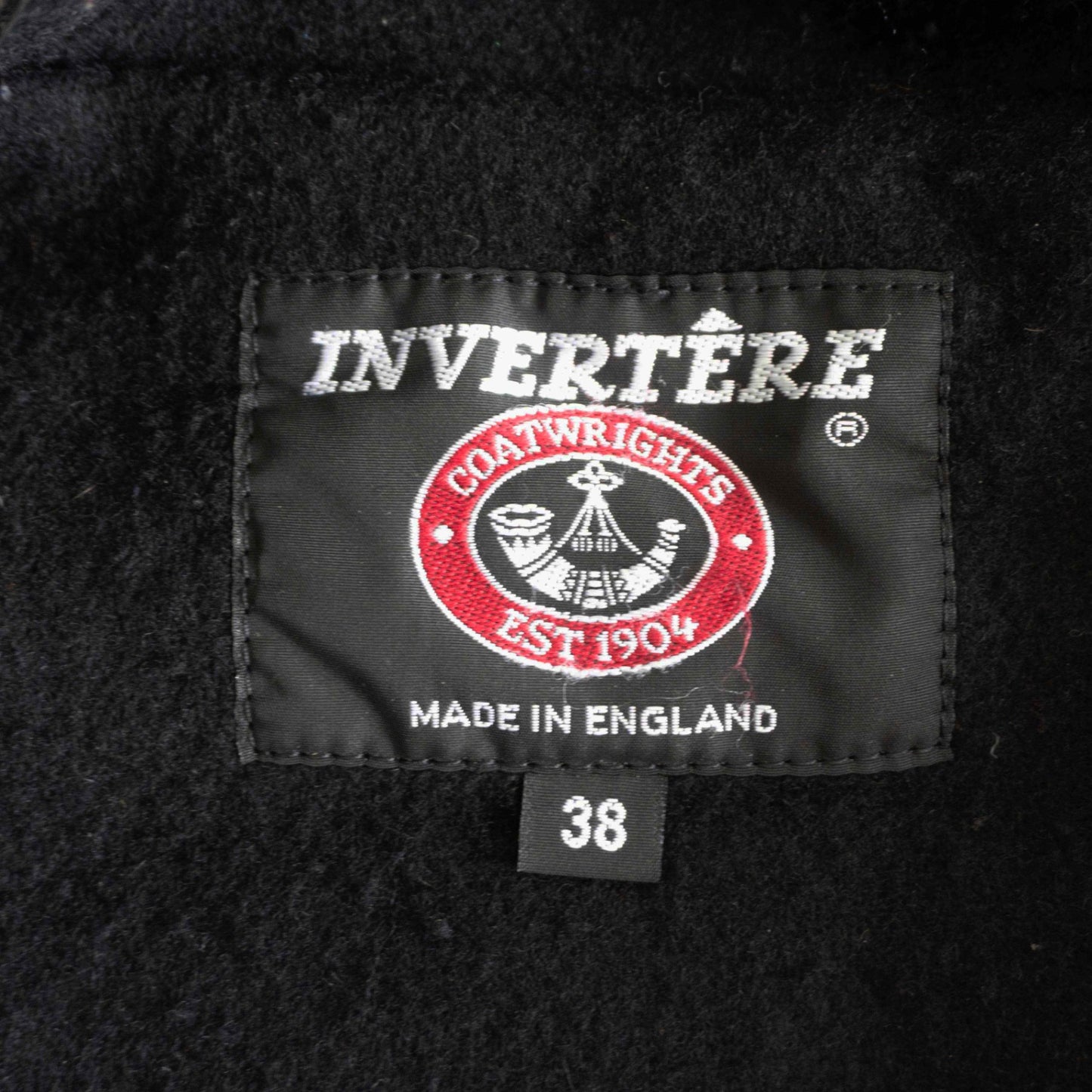 Mallalieus Fabric INVERTERE Duffle Coat Black Size 38