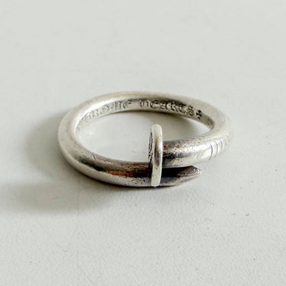 CHROME HEARTS NAIL FLAT RING Silver 925 Size ONE SIZE
