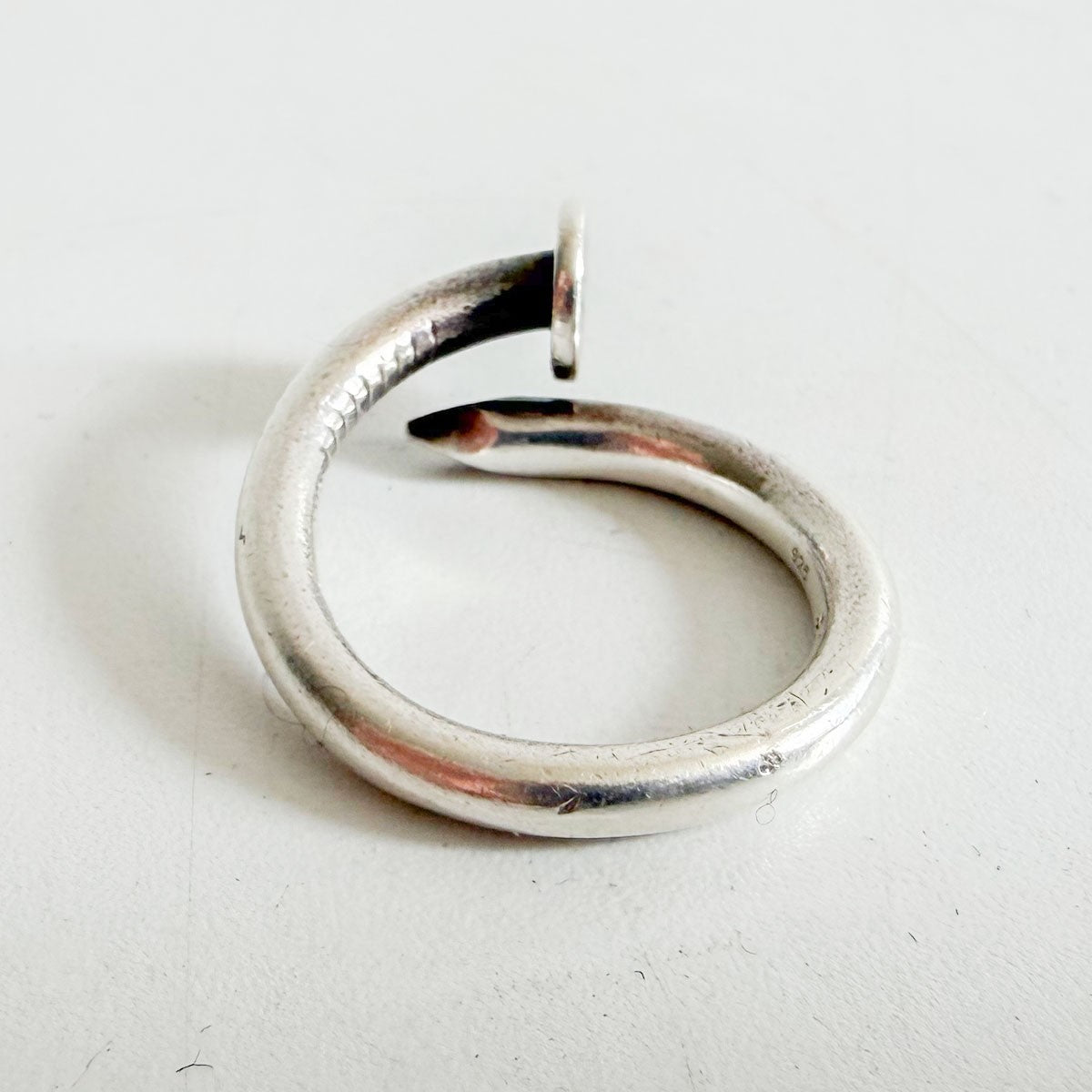 CHROME HEARTS NAIL FLAT RING Silver 925 Size ONE SIZE