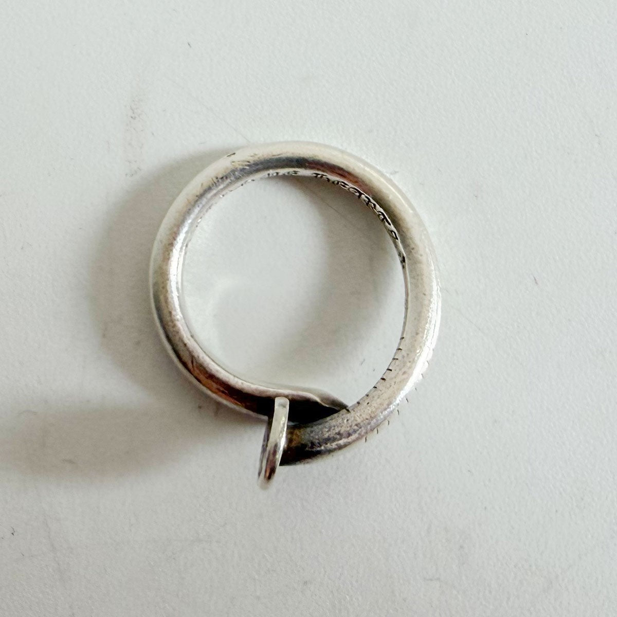 CHROME HEARTS NAIL FLAT RING Silver 925 Size ONE SIZE