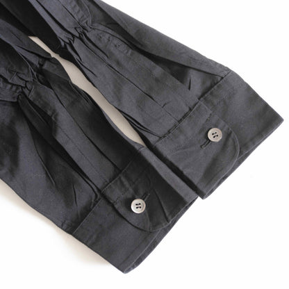 ISSEY MIYAKE Pleated Long Sleeve Shirt Black Size M