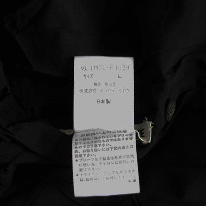 ISSEY MIYAKE Pleated Long Sleeve Shirt Black Size M