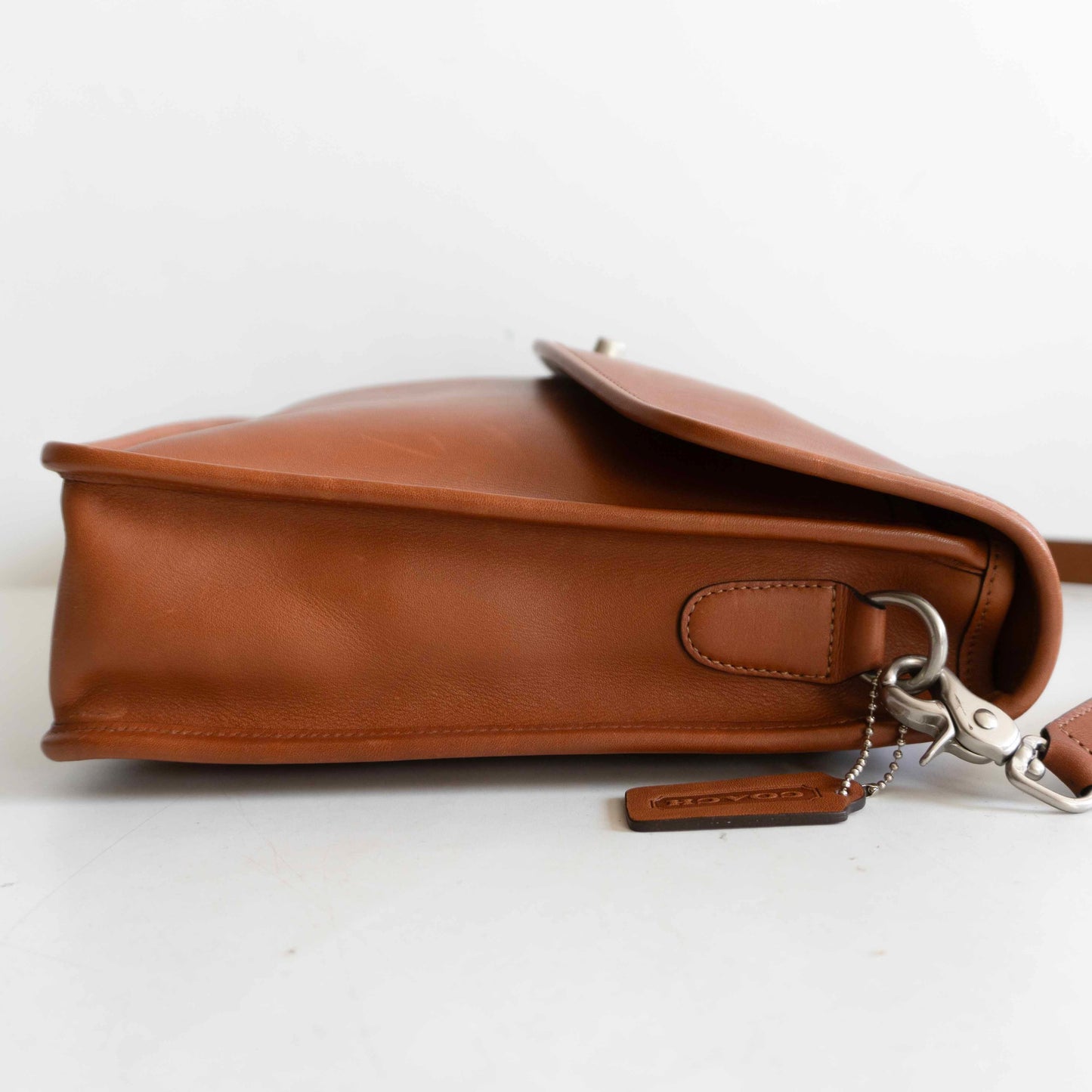 OLD COACH 5265 2-Way Leather Briefcase Brown Size ONE SIZE
