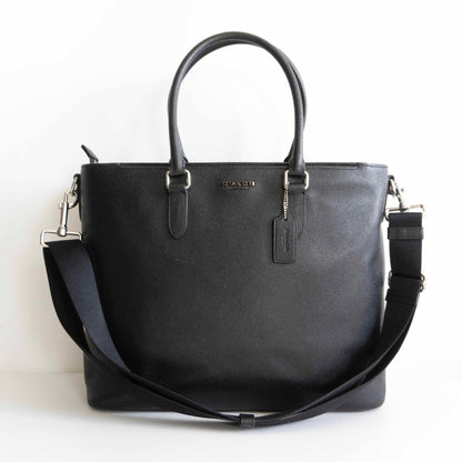 COACH C2842 2-Way Beckett Leather Bag Black Size ONE SIZE