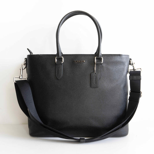 COACH C2842 2-Way Beckett Leather Bag Black Size ONE SIZE
