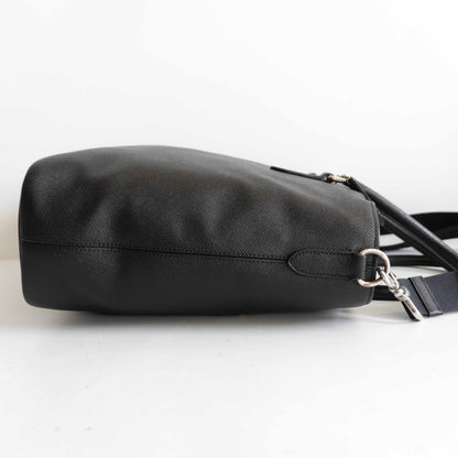 COACH C2842 2-Way Beckett Leather Bag Black Size ONE SIZE