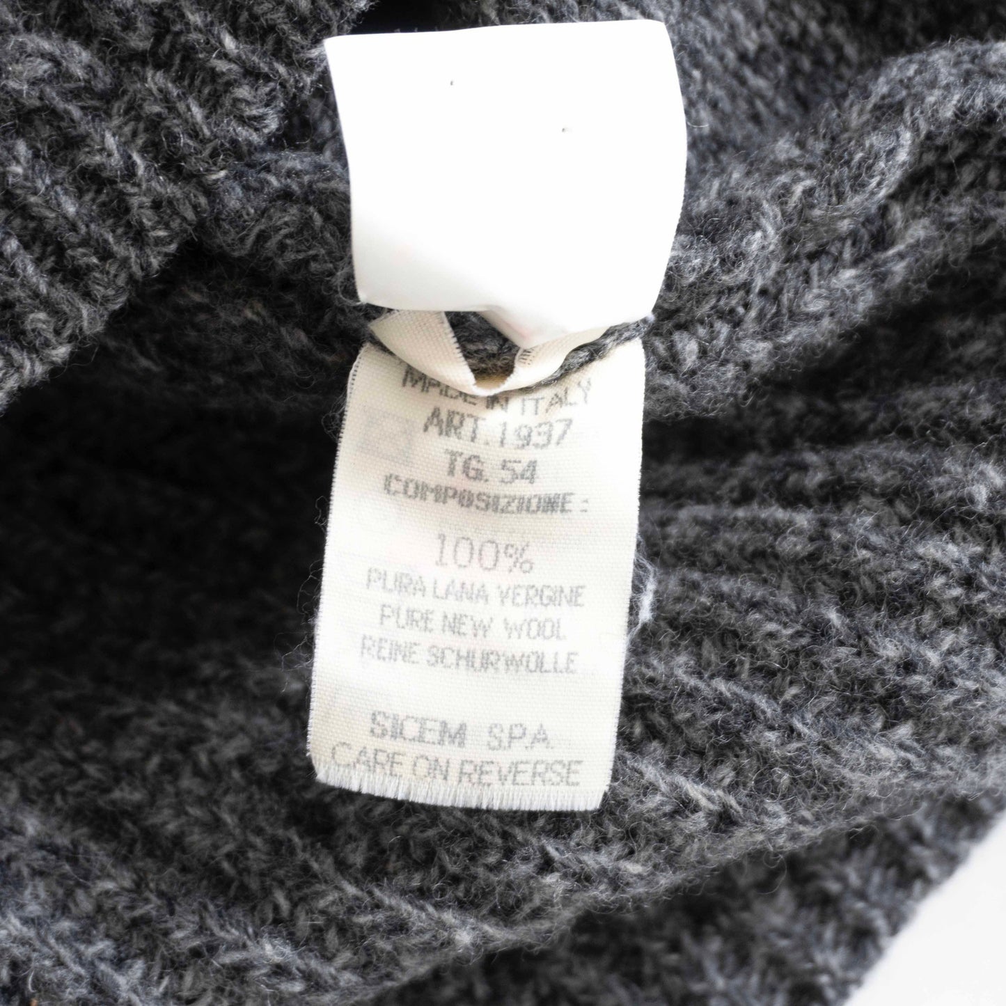 GIORGIO ARMANI Made in Italy Roll Neck Wool Knit Size ITA54