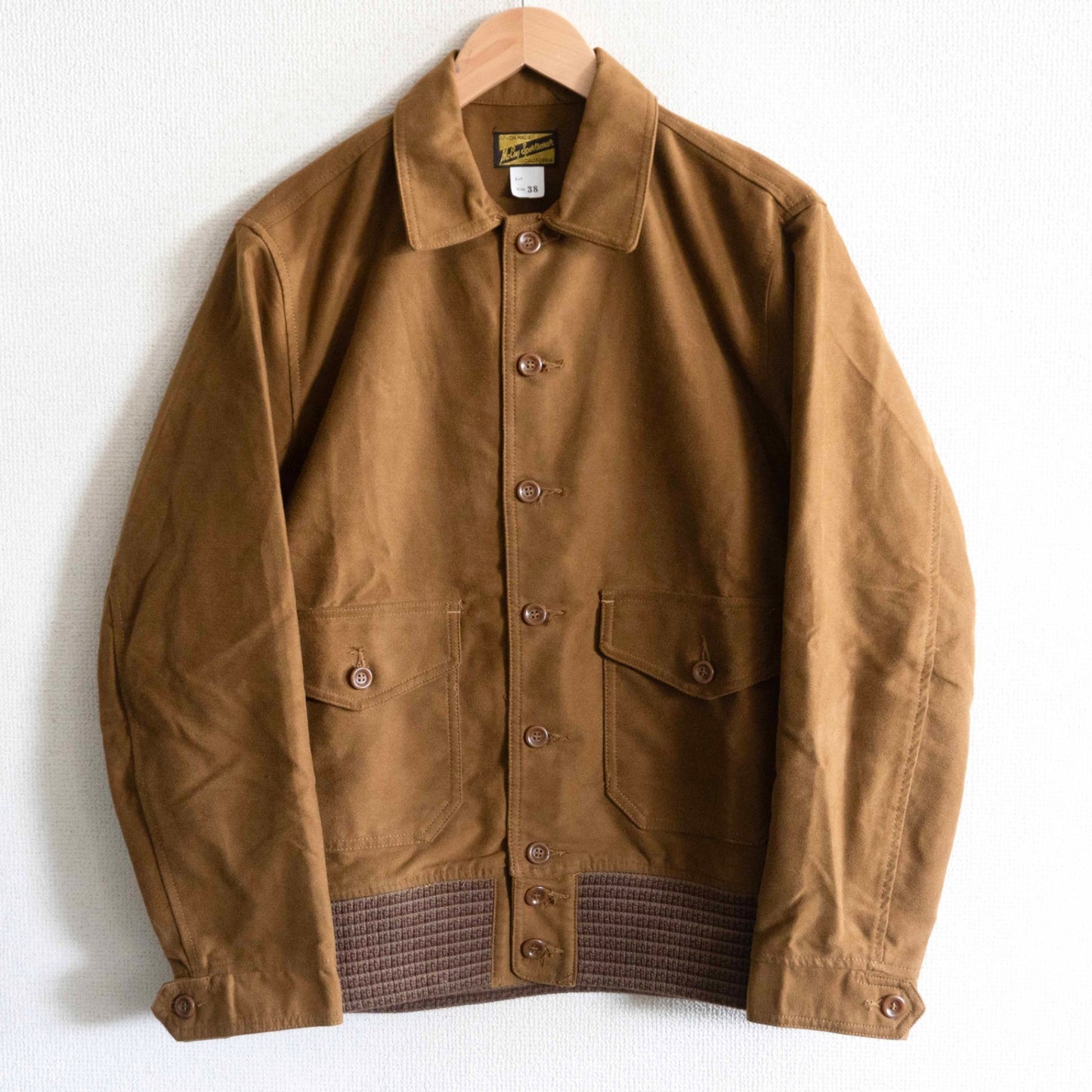 THE REAL MCCOYS Cotton Moleskin Sports Jacket Size 38