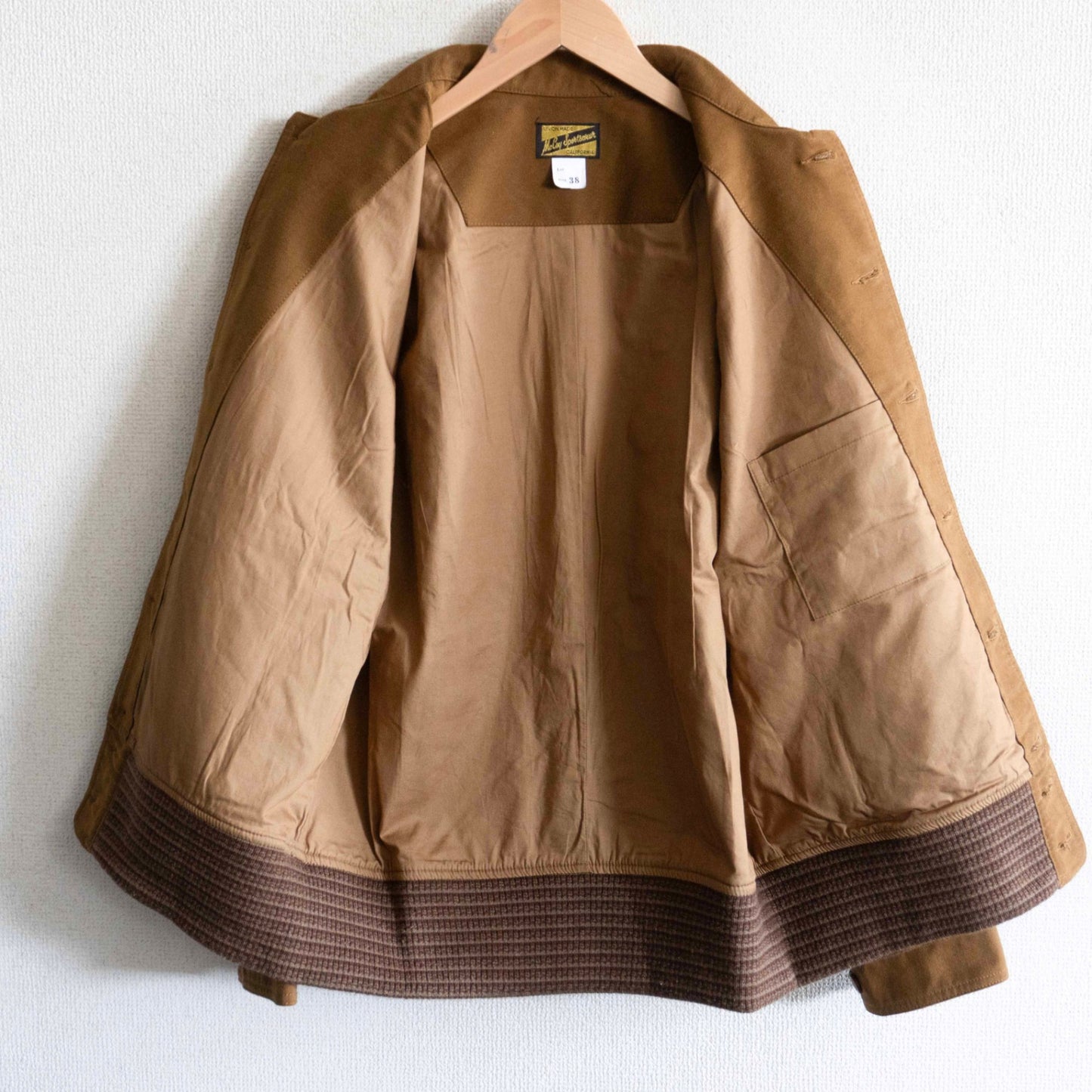 THE REAL MCCOYS Cotton Moleskin Sports Jacket Size 38