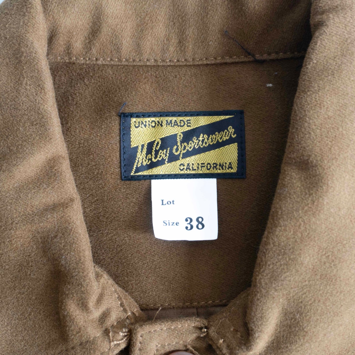 THE REAL MCCOYS Cotton Moleskin Sports Jacket Size 38