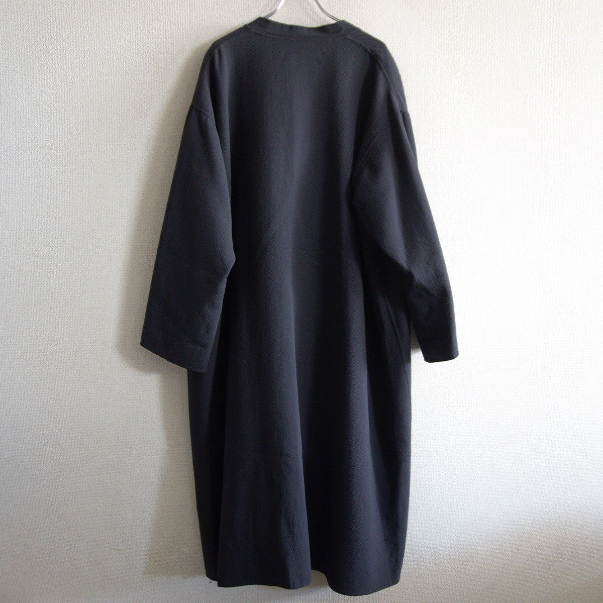 ISSEY MIYAKE Collarless Oversized Coat Black Size M