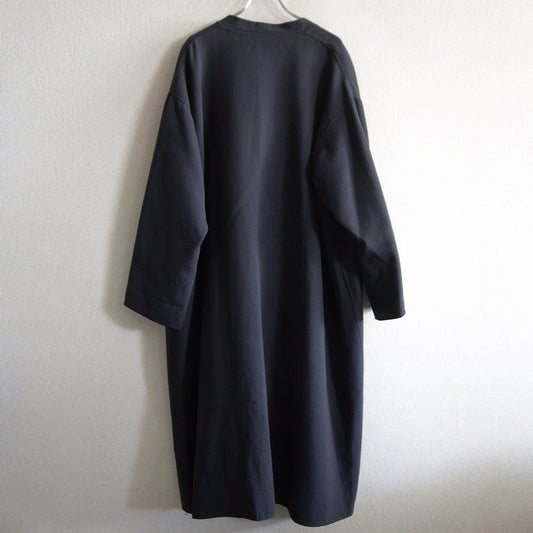 ISSEY MIYAKE Collarless Oversized Coat Black Size M