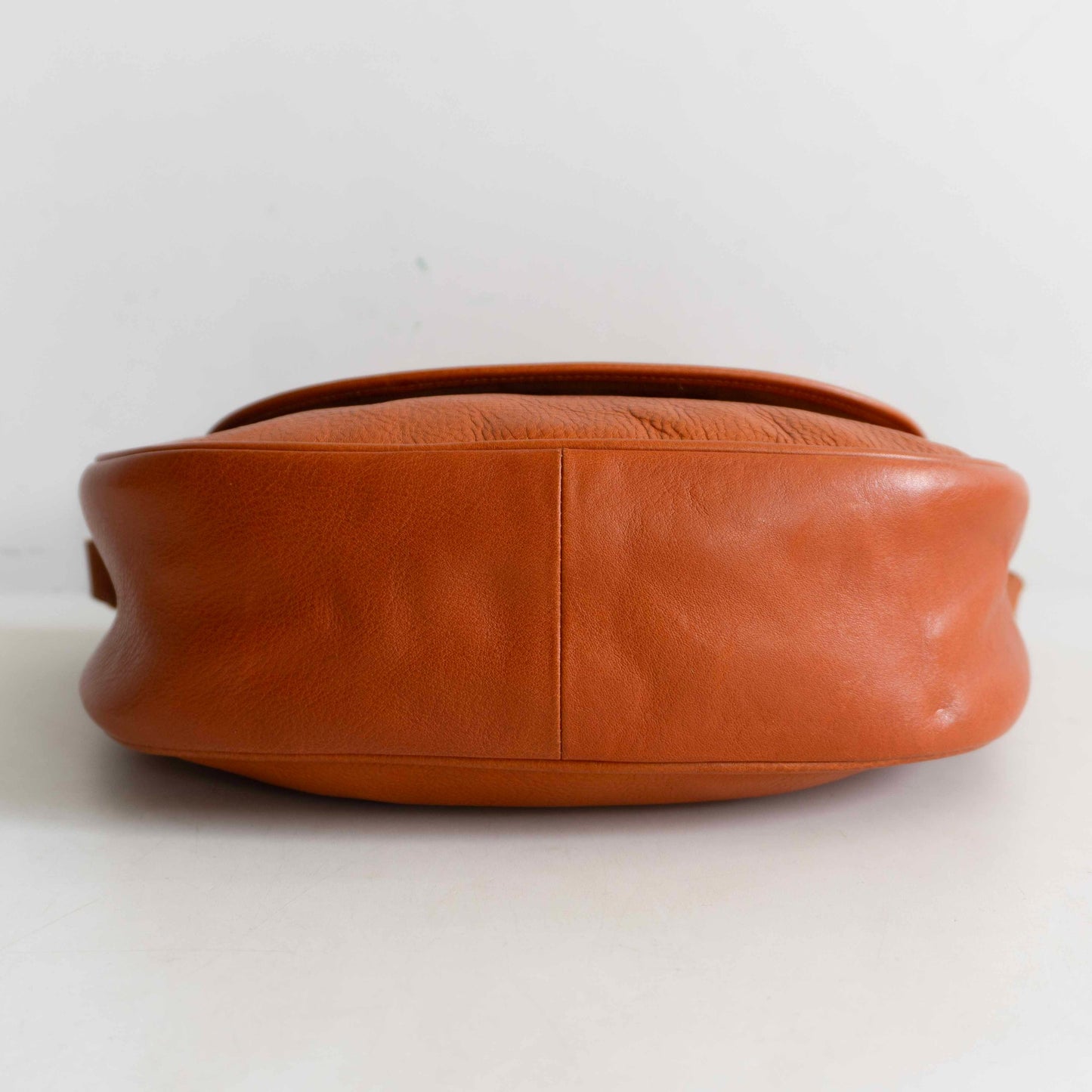 IL BISONTE Brown Leather Flap Shoulder Bag Size ONE SIZE